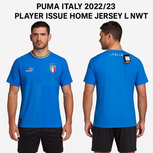 Puma Italy 2022/23 Player Issue Home Jersey L NWT - Picture 1 of 12